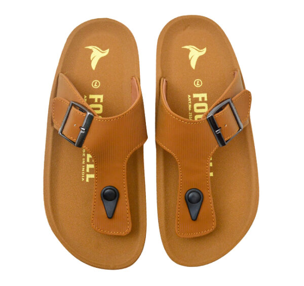 Footwell PU Chappals Gents Sole Mayari Collection Sandals - Image 4
